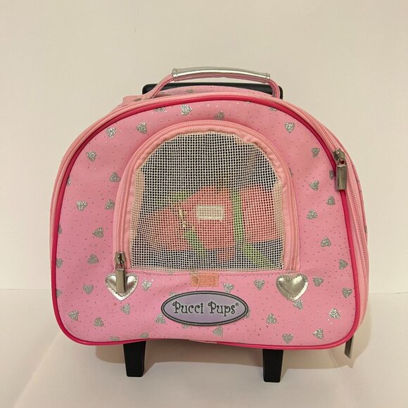 Pucci Pups by Battat Scottish Terrier with Outfits and Pink Glitter Heart Bag - Picture 2 of 12